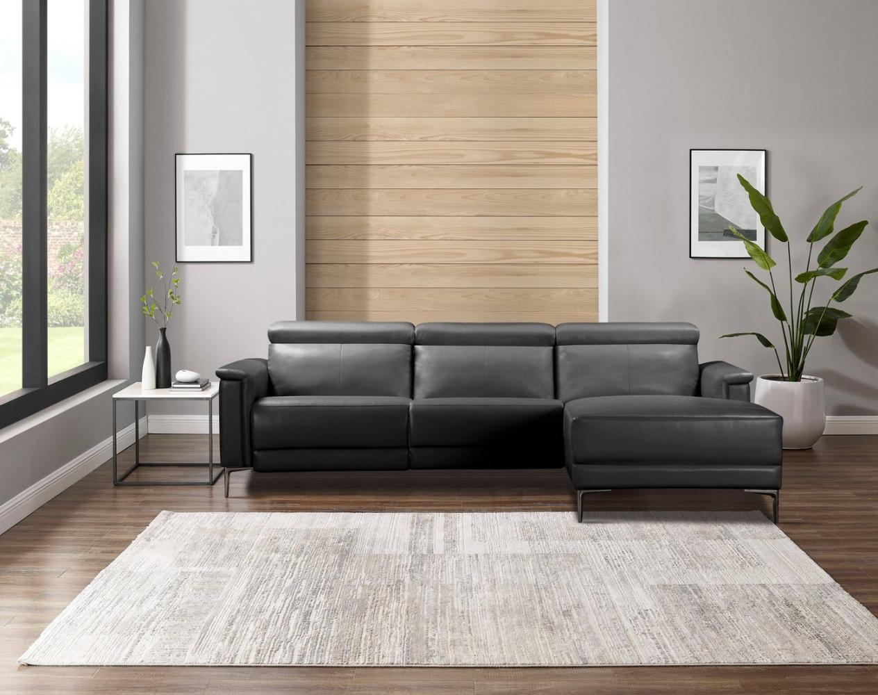 Places of Style Ecksofa Lund, L-Form, 261cm, mit man. o. elektr. Relaxfunktion und USB/ Kopfteilverstellg Bild 1