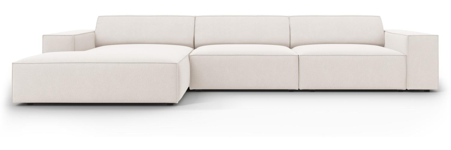 Micadoni 4-Sitzer Ecksofa Jodie Light Beige Bild 1