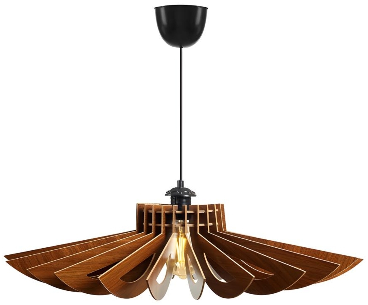 Vente-unique - Deckenleuchte - MDF - 68 x 50 cm - Nussbaumfarben - FARITA Bild 1