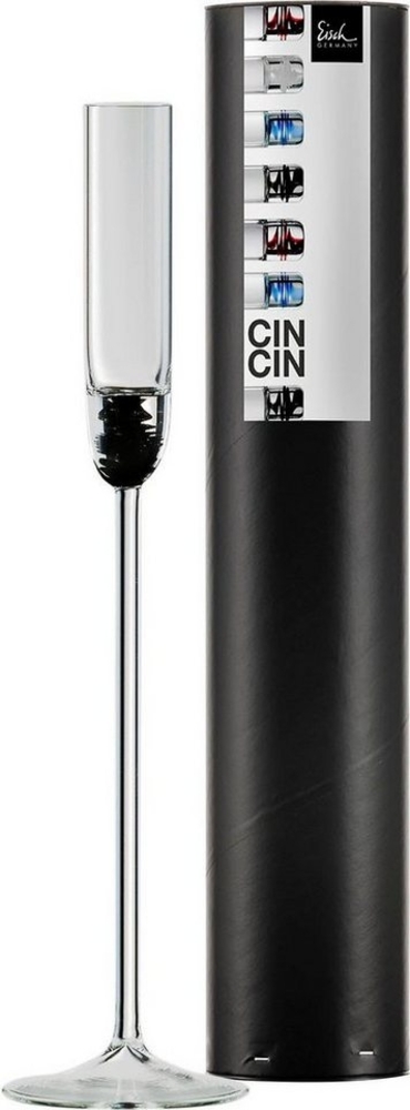 Eisch Kelch Cin Cin Black, Kelchglas, Schnapskelch, Glas, Schwarz, 45 ml, 78000821 Bild 1