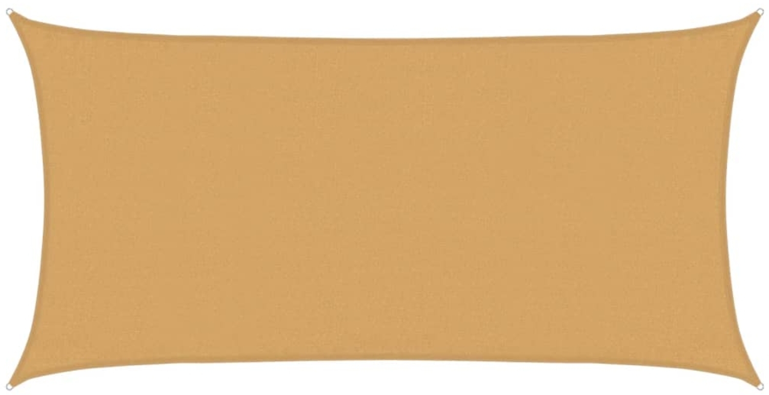 vidaXL Sonnensegel 160 g/m² Rechteckig Sandfarben 3x6 m HDPE 4002042 Bild 1