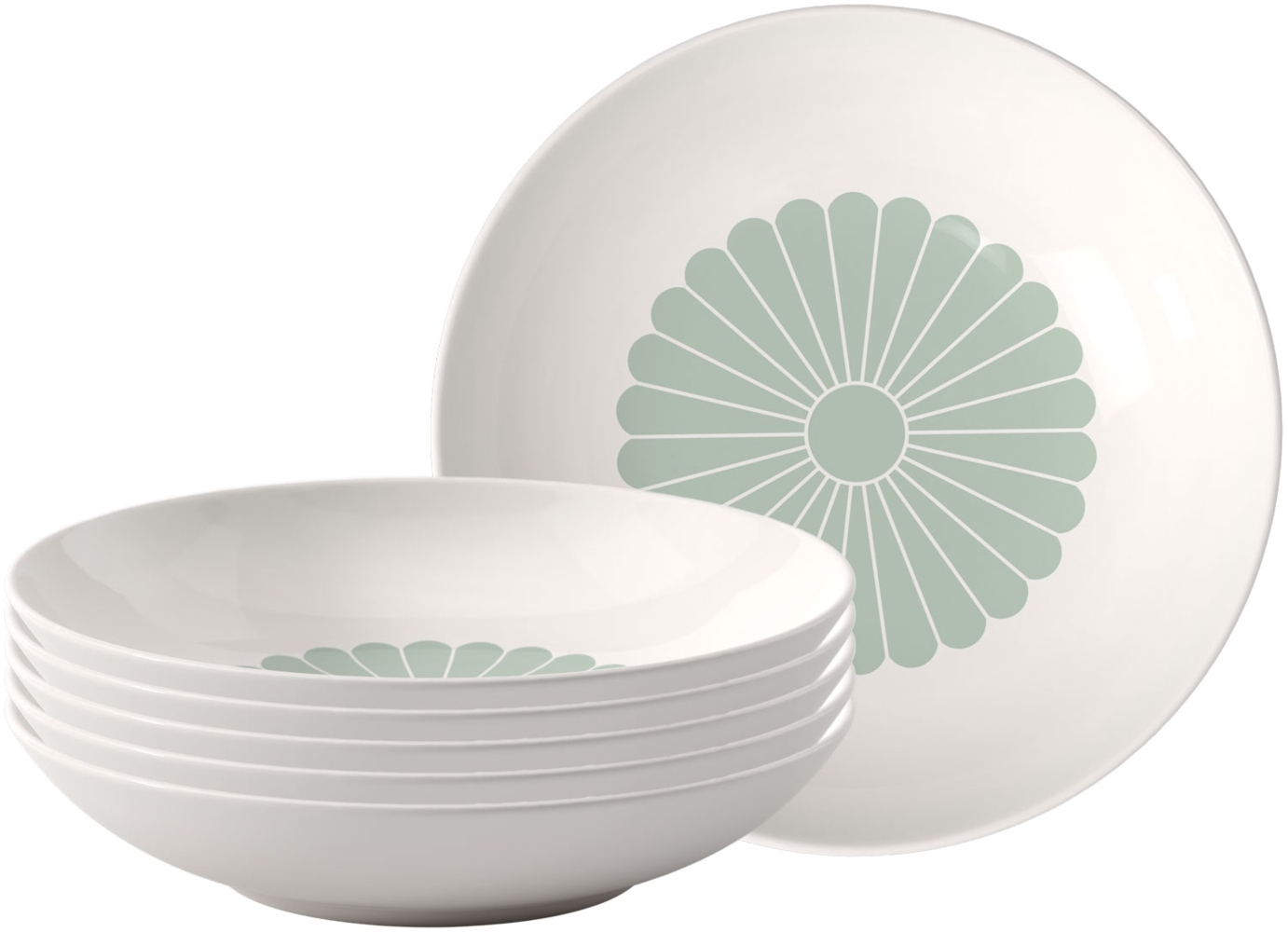 Villeroy & Boch Fleur Vert Pastaschale ø 24 cm 6er Set Bild 1