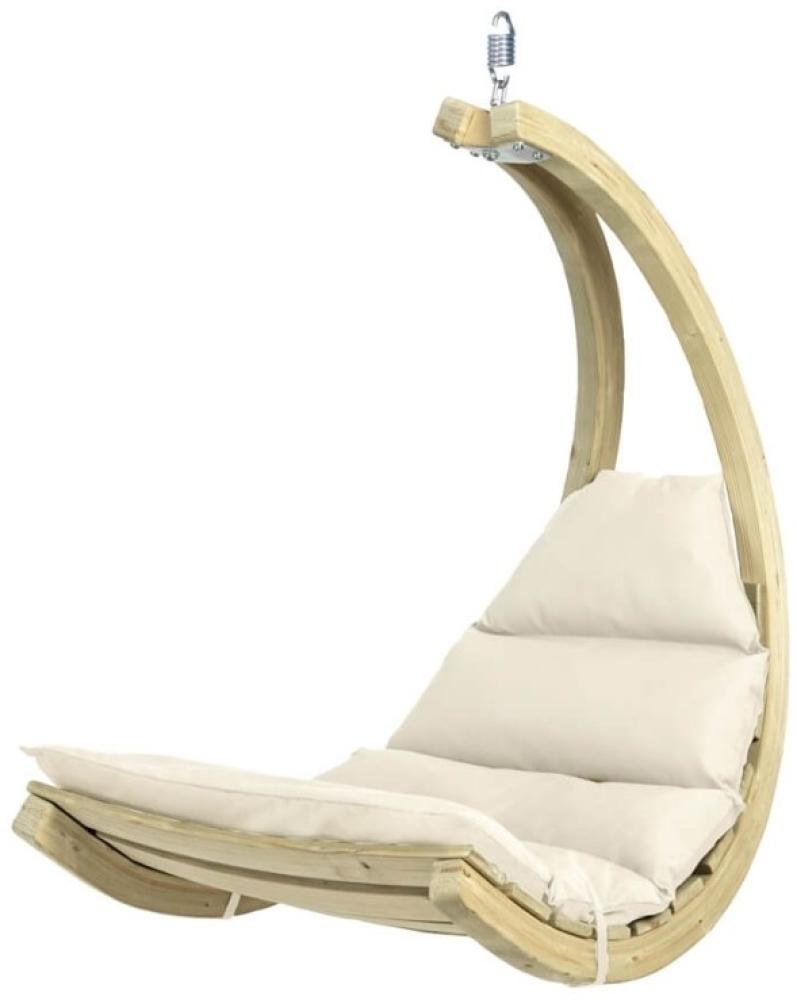 AMAZONAS Schwebesessel Swing Chair Creme Hängesessel inkl. Sitzkissen und Schwingfeder Bild 1