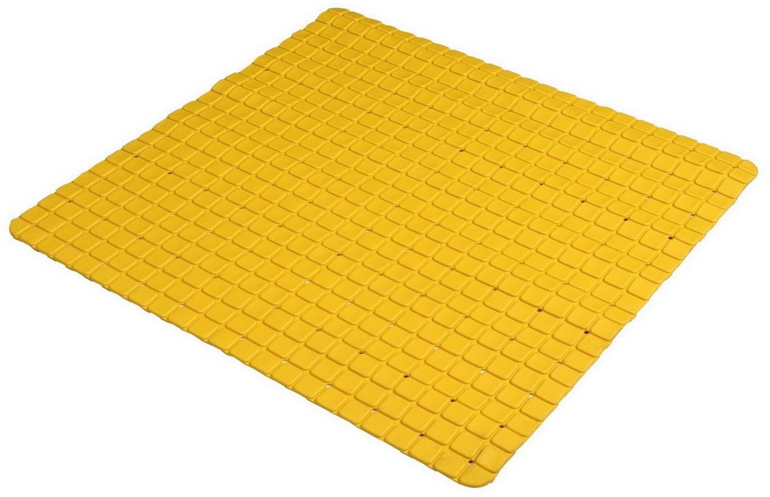 Urban Living Duschmatte Antirutsch-Badmatte Badvorleger Dusch- Bad-Matte, rutschhemmend, mit Saugnäpfen, Wasserablauflöcher, strapazierfähig, leicht zu reinigen, Gummi, quadratisch, 55x55 cm Duschwannen Badezimmermatte Bild 1
