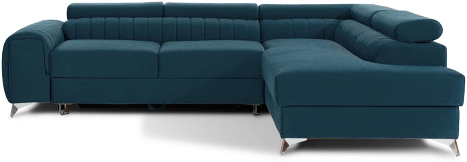 Laurence, Ecksofa, Eckcouch, Blau Bild 1