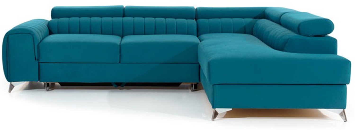 Laurence, Ecksofa, Eckcouch, Blau Bild 1