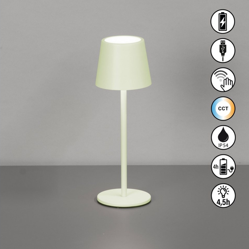 easy! BY FHL Außen-Tischleuchte Roxi, Dimmfunktion, Farbsteuerung, USB-Ladefunktion, LED fest integriert, Warmweiß, lange Leuchtdauer Bild 1