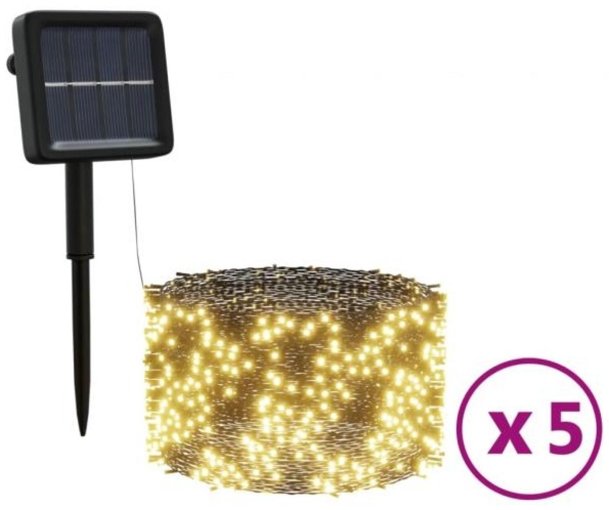 vidaXL Solar-Lichterketten 5 Stk. 5x200 LED Warmweiß Innen Außen 328951 Bild 1