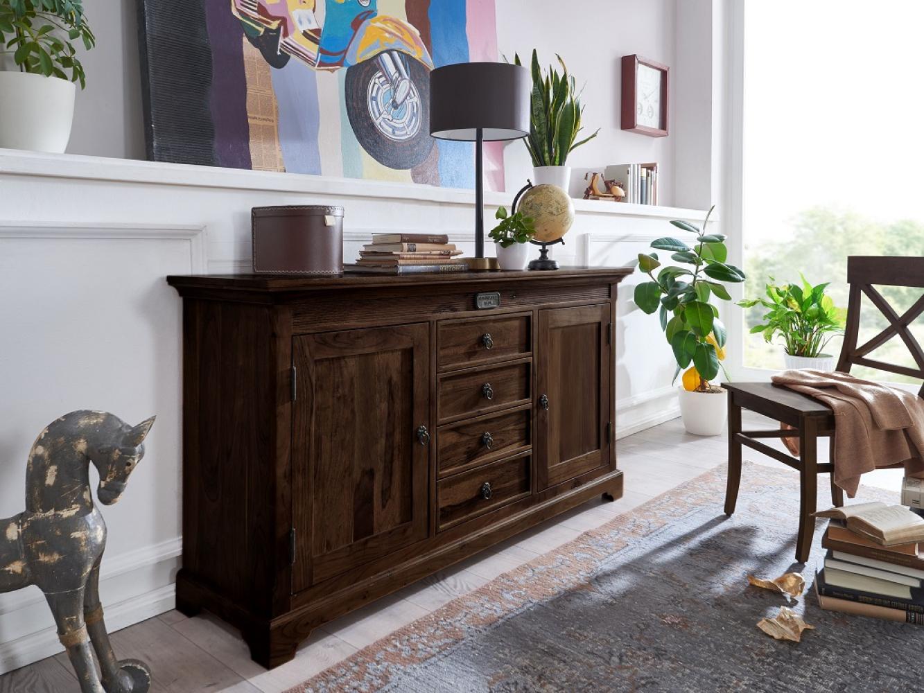 Sideboard 162x87 cm 'Kansas' Akazie kolonialfarbig Bild 1