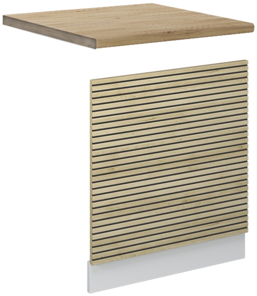 Frontblende Fame-Line Eiche Paneel 60 cm , AP Eiche Vicco Bild 1