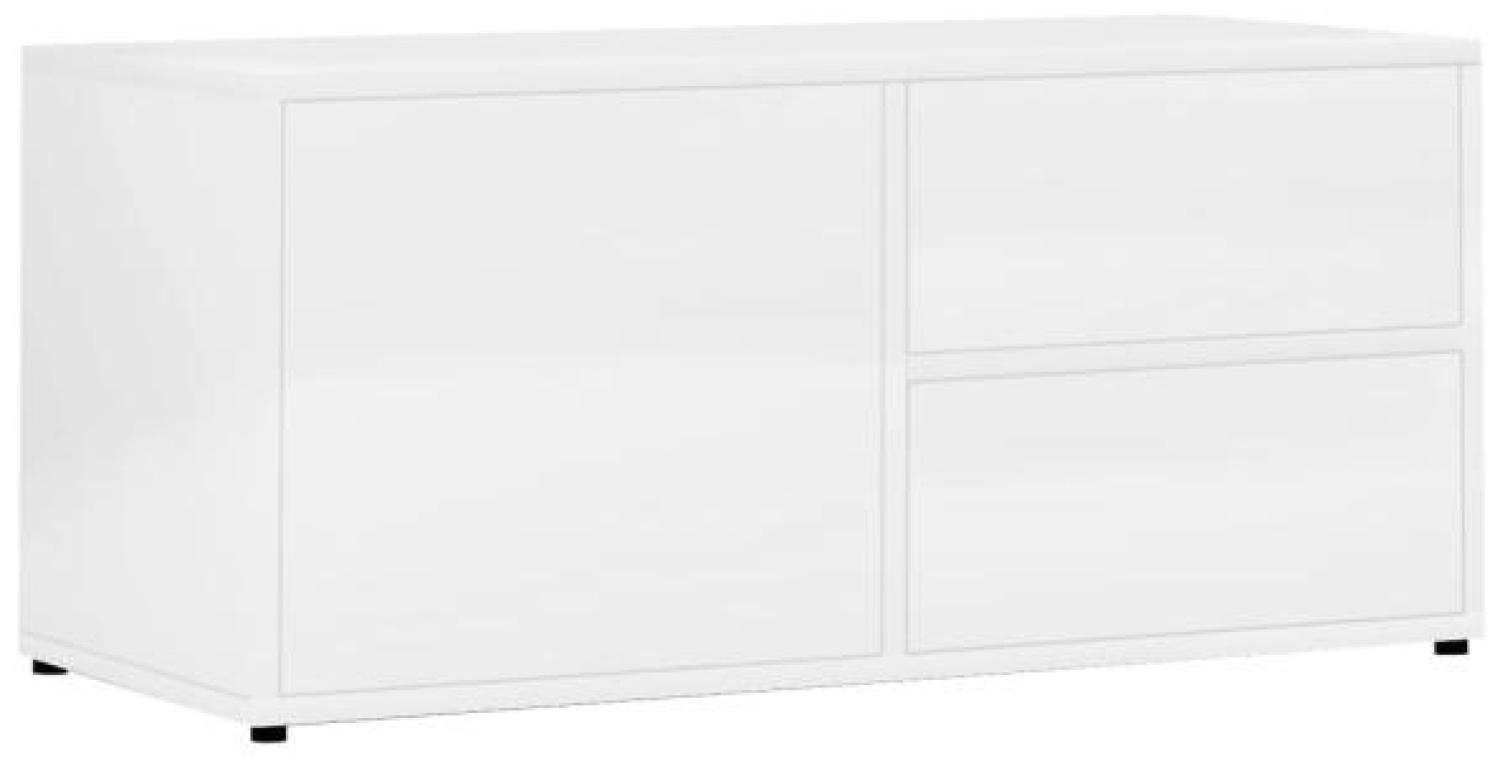 vidaXL TV-Schrank Hochglanz-Weiß 80x34x36 cm Holzwerkstoff 801856 Bild 1