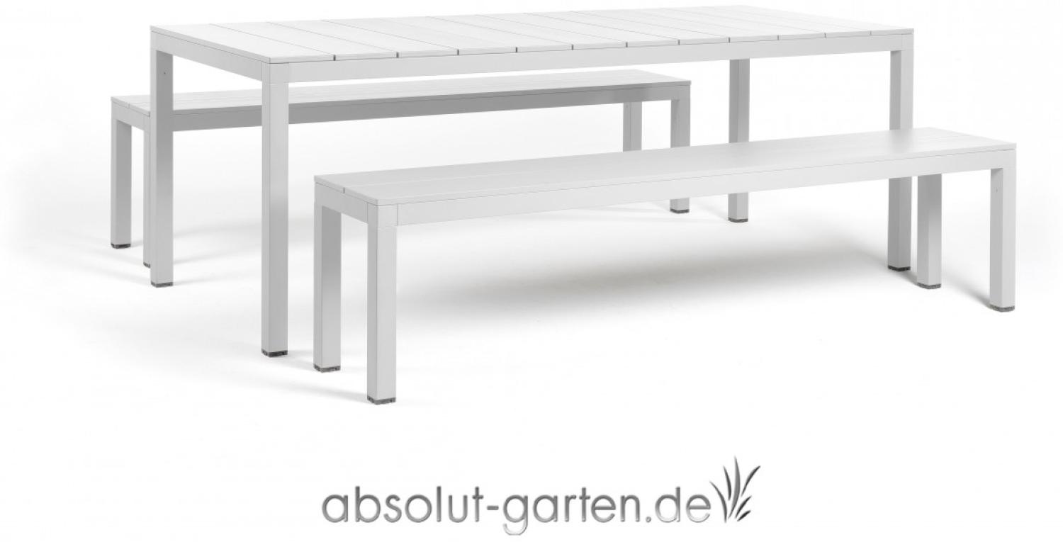 Set Rio Bench Aluminium (Bianco / bianco) Bild 1