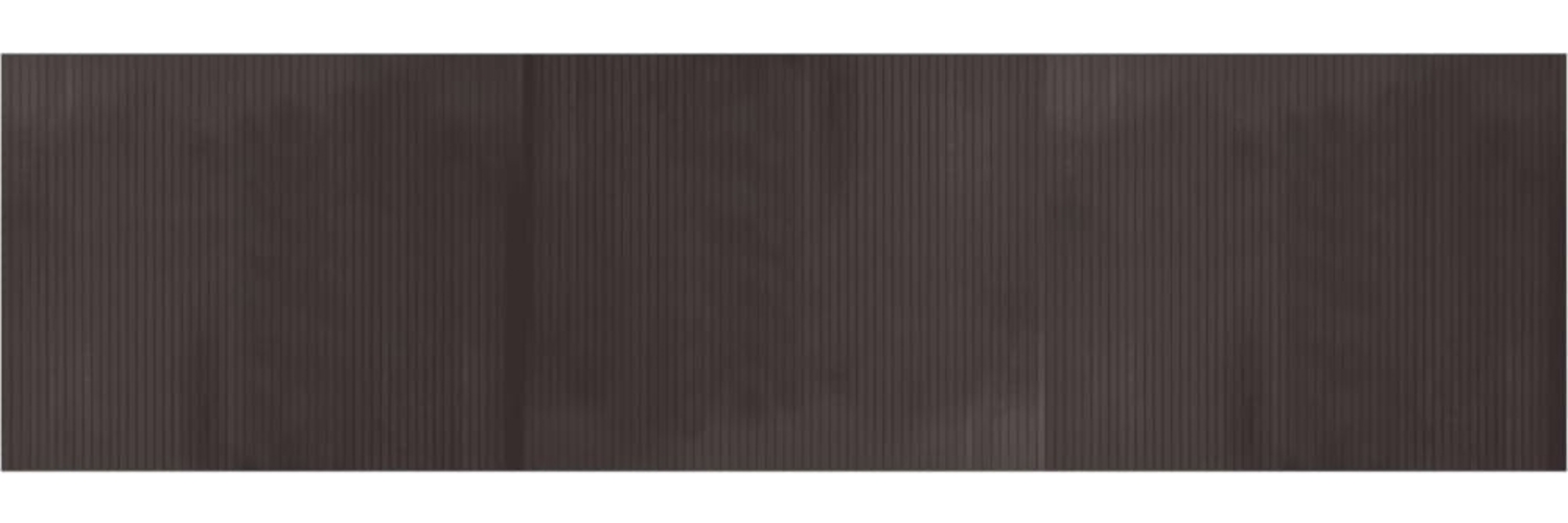 vidaXL Teppich Rechteckig Dunkelbraun 80x300 cm Bambus 376785 Bild 1