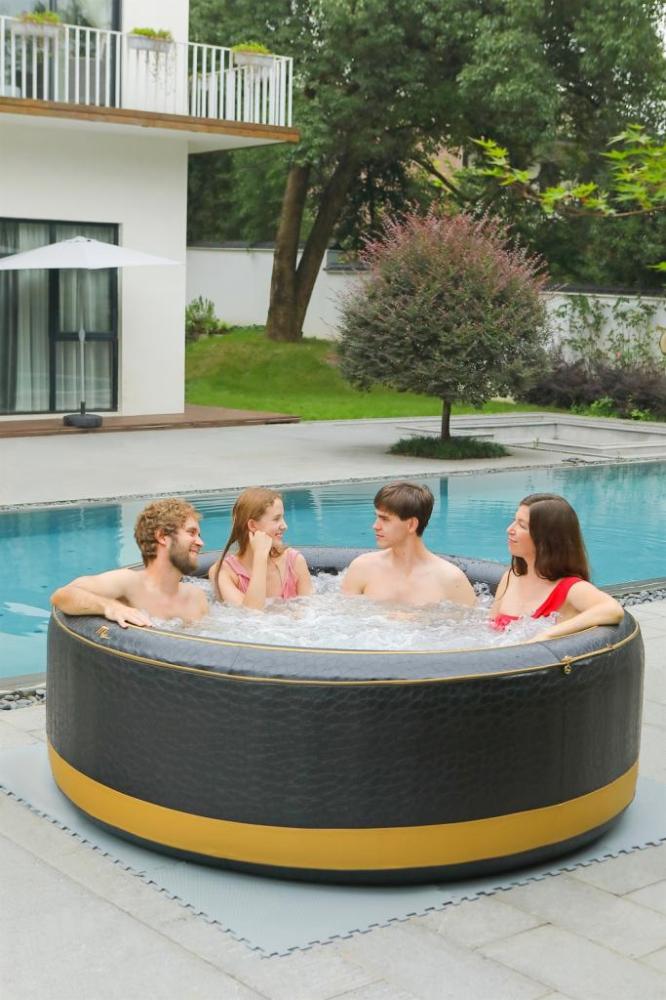 MSpa PureHaven aufblasbarer Whirlpool 204x204x70 cm für 6 Personen selbstreinigend inkl. Filterkatuschen und Abdeckung Leergewicht 39 kg Bild 1