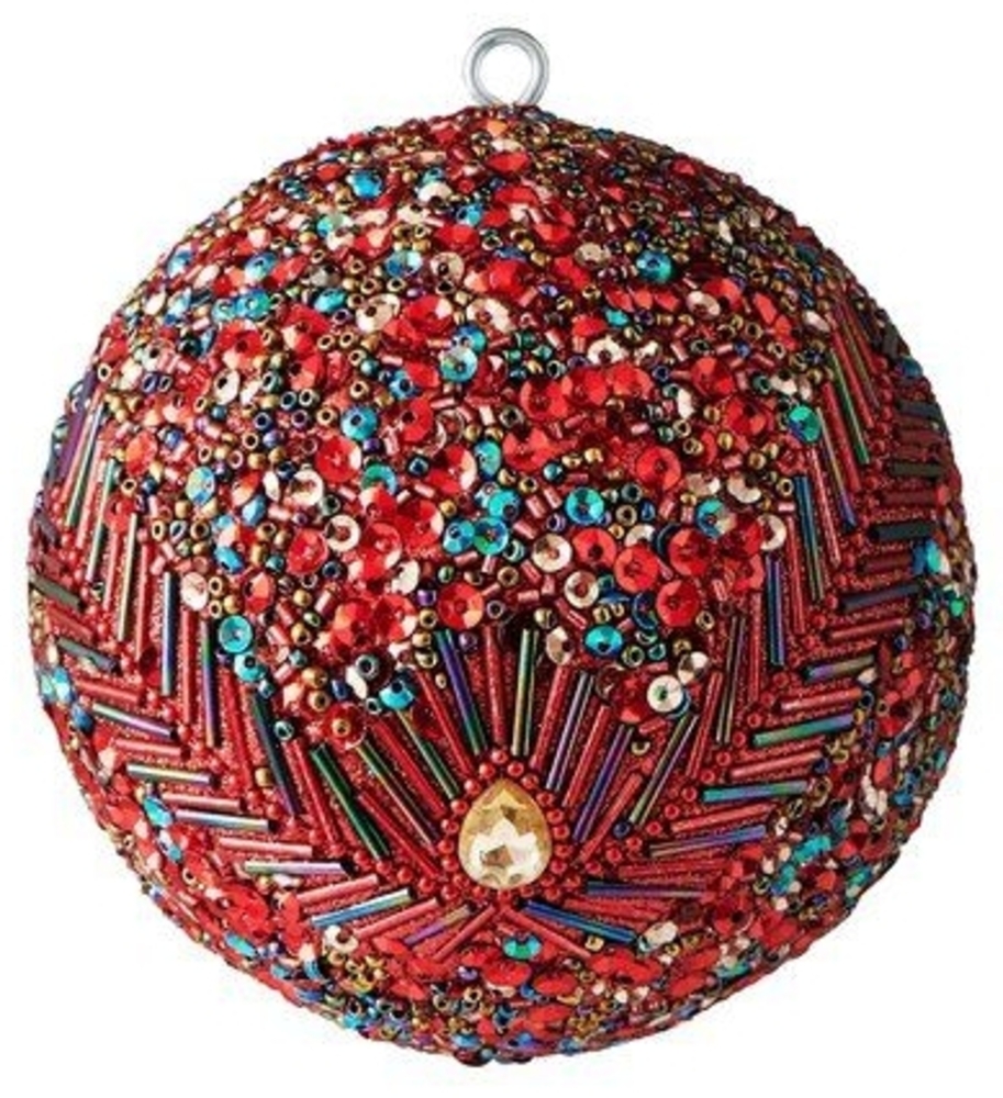 Weihnachtskugeln "Opium" 10 cm rot Bild 1