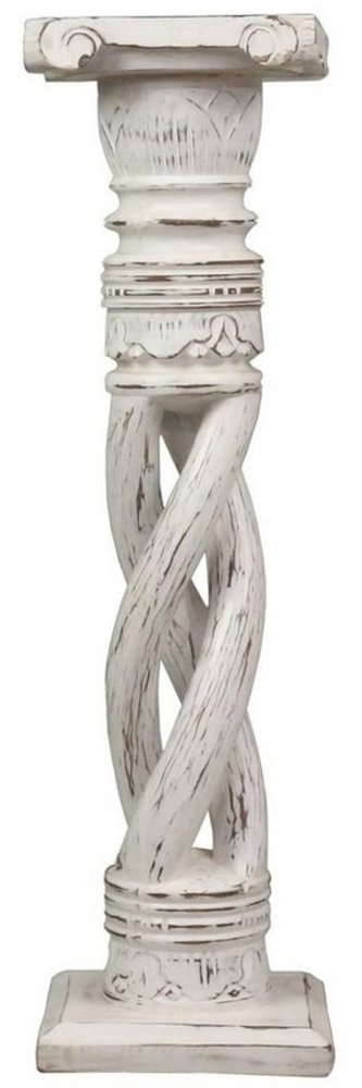 Oriental Galerie Blumenhocker Gedrehte Säule Antik Weiß 100 cm groß (1 St) Bild 1