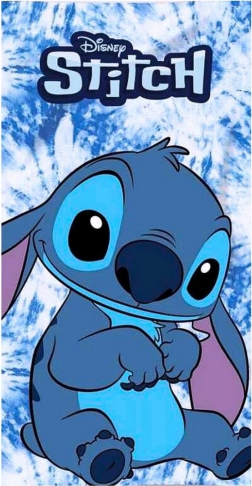 Lilo & Stitch Badetuch Stitch, Baumwolle, Kinder Strandtuch 70x140 cm Bild 1
