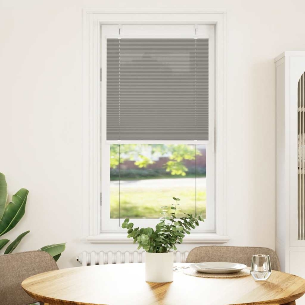 vidaXL Plissee Anthrazit 65x150 cm Stoffbreite 64,4 cm Polyester 4015085 Bild 1