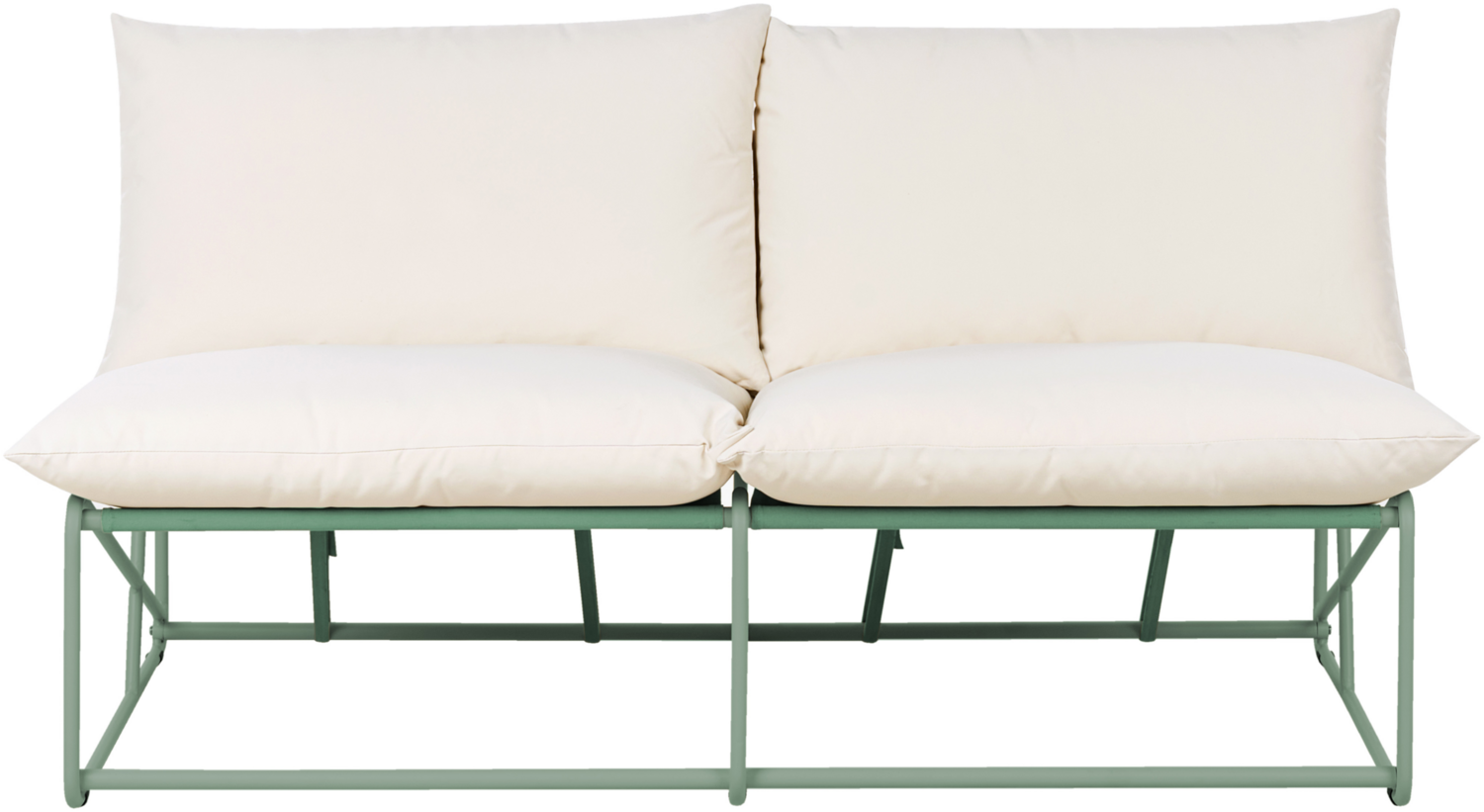 Gartensofa 2-Sitzer PICO Metall Grün Bild 1