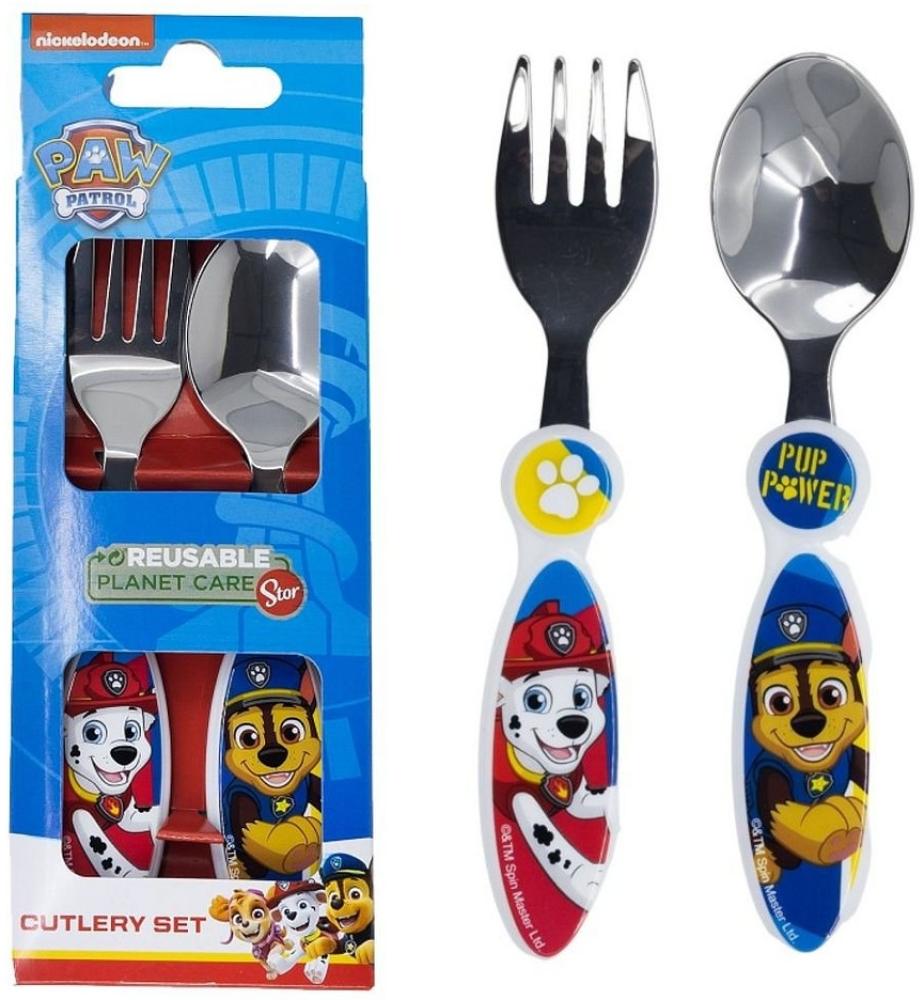 PAW PATROL Kinderbesteck Kinder Besteck-Set Paw Patrol 2-teilig Metall & Kunststoff Griff (2-tlg) Bild 1