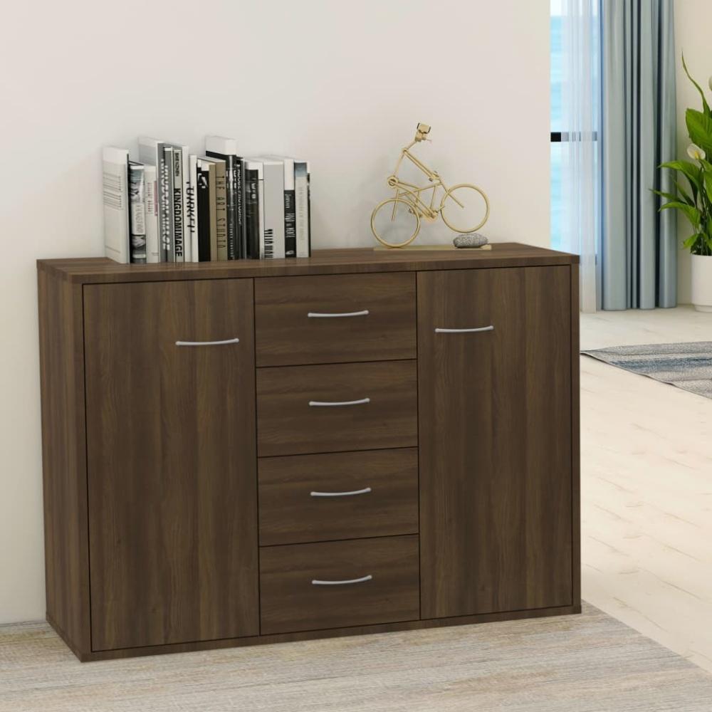 vidaXL Sideboard Braun Eichen-Optik 88x30x65 cm Holzwerkstoff 815371 Bild 1