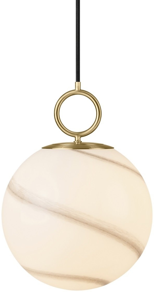 Halo Design 745593 Pendelleuchte Stockholm 24cm Glas marmor grau Bild 1