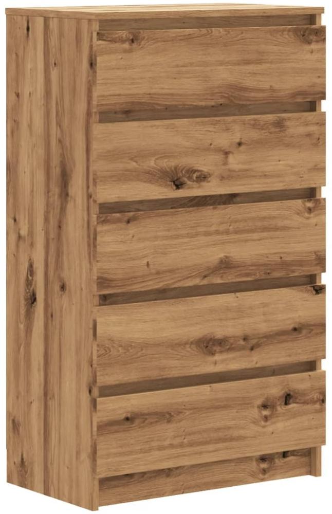 vidaXL Schubladenschrank Artisan-Eiche 60x36x103 cm Holzwerkstoff 855997 Bild 1