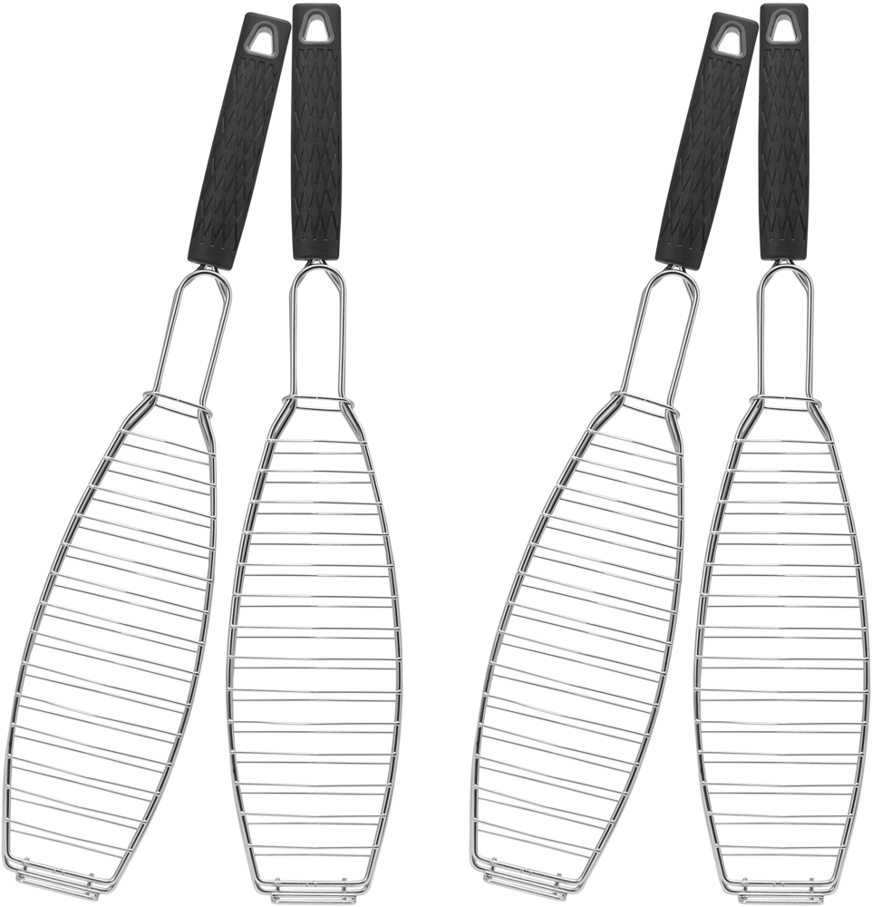 bremermann Grillguthalter Fisch-Grillhalter 4er Set Fischhalter, Fischgriller, Fischbräter, (4-St) Bild 1