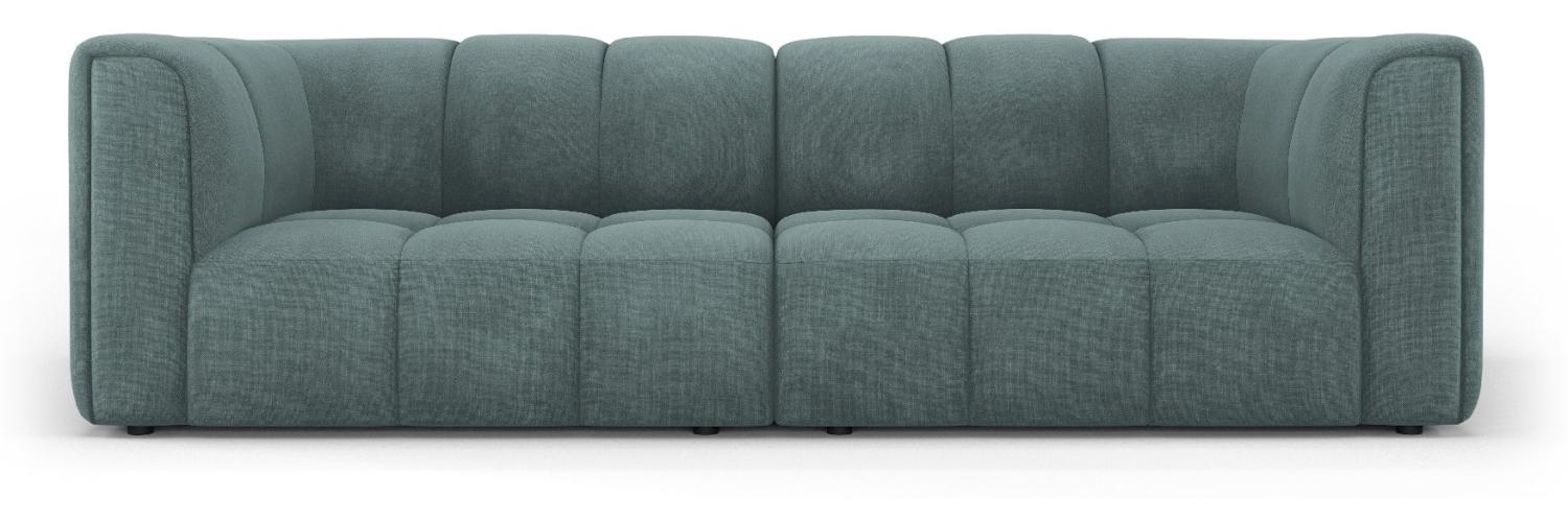 Micadoni Modulares Sofa Serena 3-Sitzer Strukturierter Stoff Meergrün Bild 1