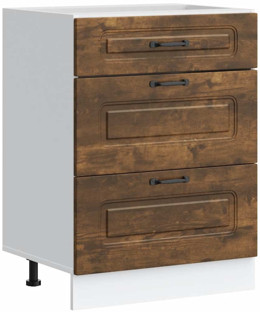 vidaXL Küchenunterschrank Kalmar Räuchereiche Holzwerkstoff 854284 Bild 1