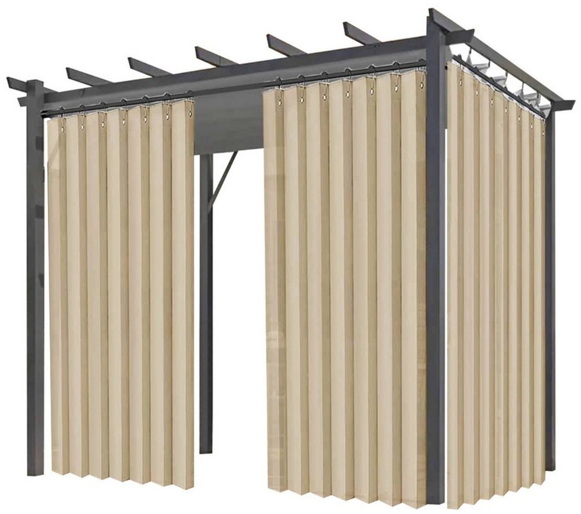 BTTO V&G Vorhang Wasserdichter Vorhang mit Haken,Terrassenvorhang , (2 St), abdunkelnd, Vertikale Sense Vorhänge,Duschvorhang Bild 1