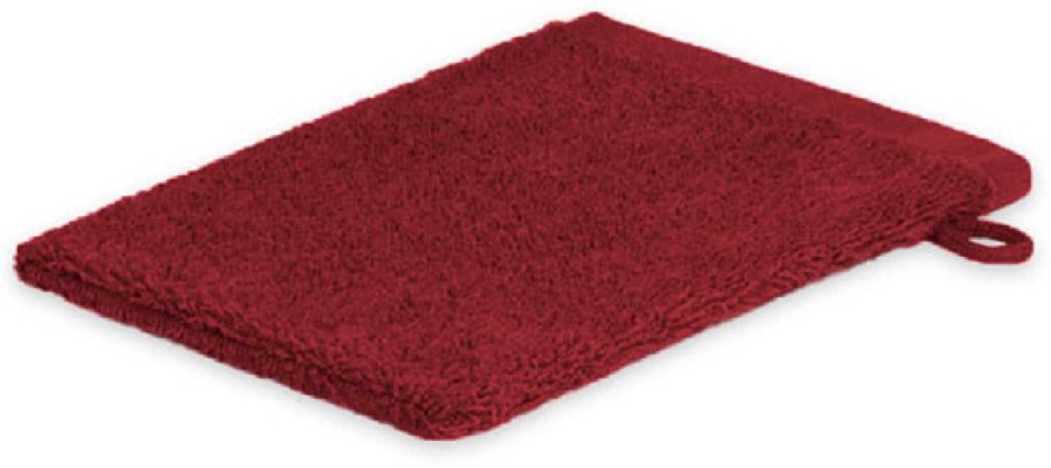 Waschhandschuh Frottier 500 g/m² 15 x 21 cm Bordeaux Bild 1