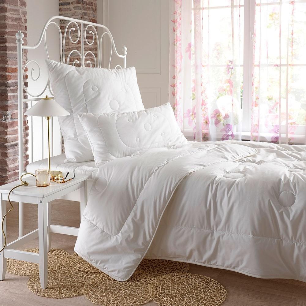 BettwarenShop Set Mono Bettdecke und Kopfkissen Naturtraum|135x200 cm + 80x80 cm Bild 1