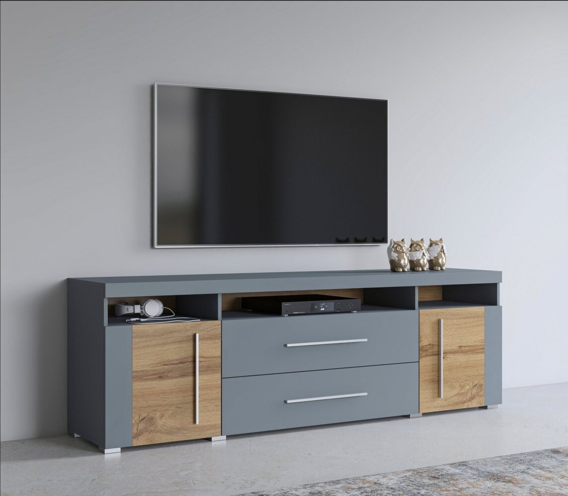 INOSIGN Lowboard Roger,Breite 182 cm, stilvolle TV-Kommode, 2Türen 2 Schubladen, TV-Schrank mit viel Stauraum, TV-Board Bild 1
