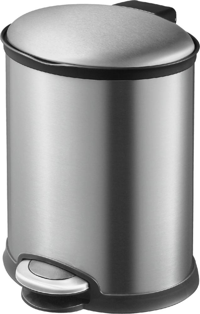 Primaster Treteimer Ellipse 5,5 l Edelstahl Badeimer Kosmetikeimer Abfalleimer Bild 1
