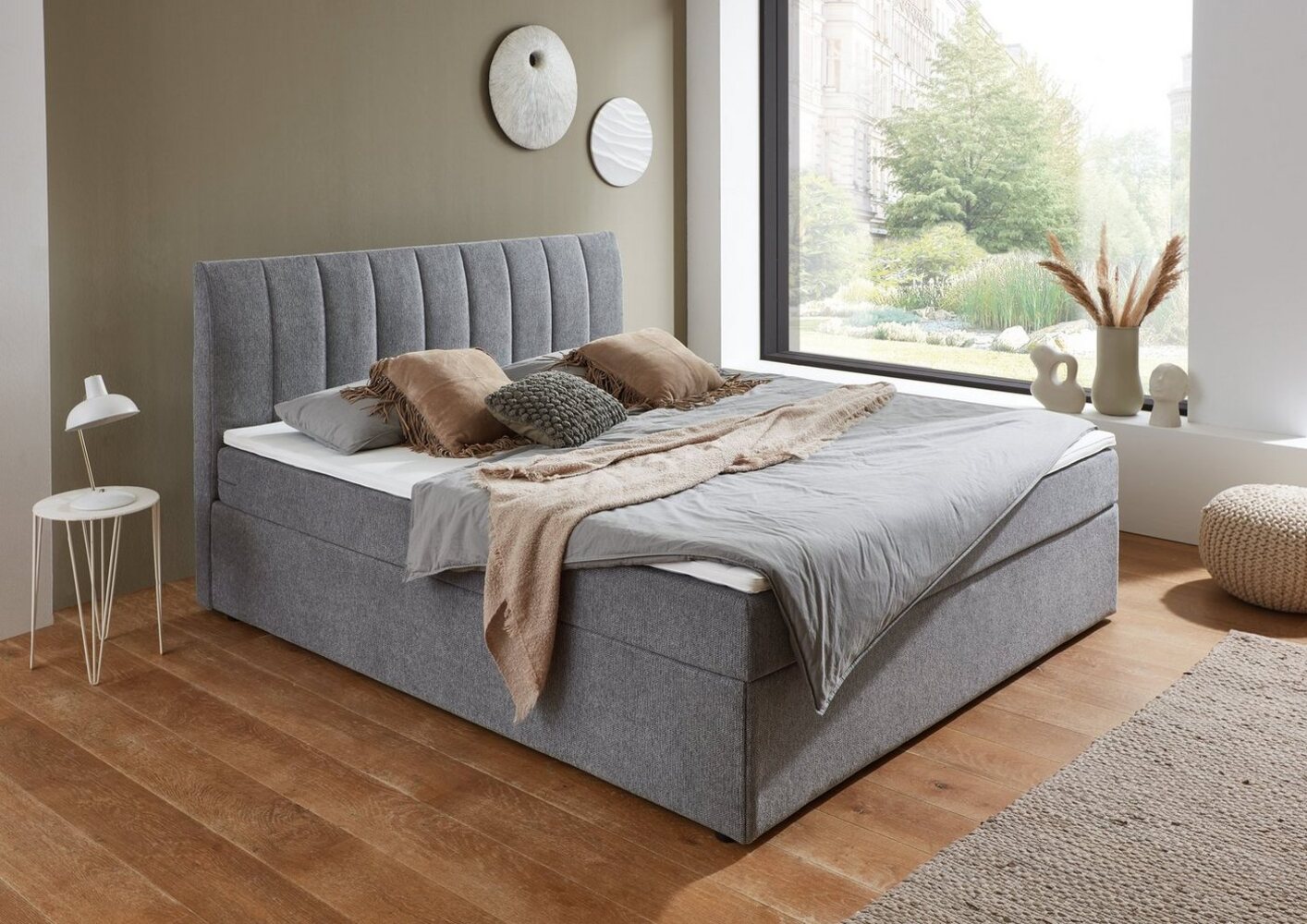 Atlantic Home Collection Boxbett ALVA inkl. Federkern- Matratze und Topper Bild 1