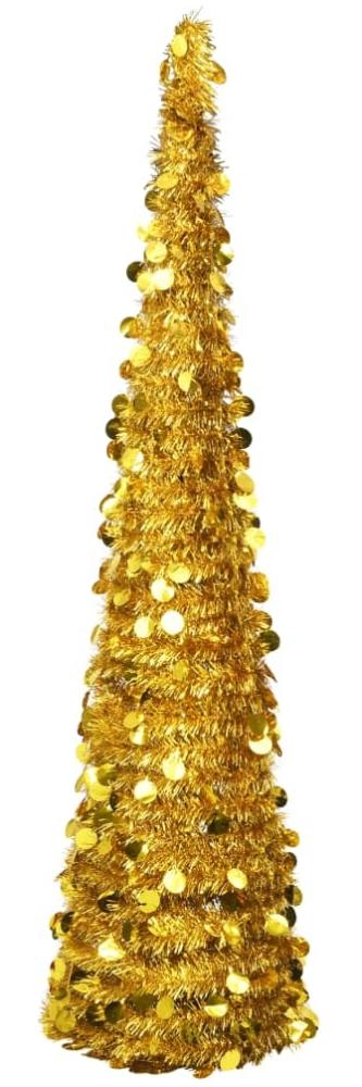 vidaXL Künstlicher Pop-Up-Weihnachtsbaum Golden 180 cm PET 320984 Bild 1