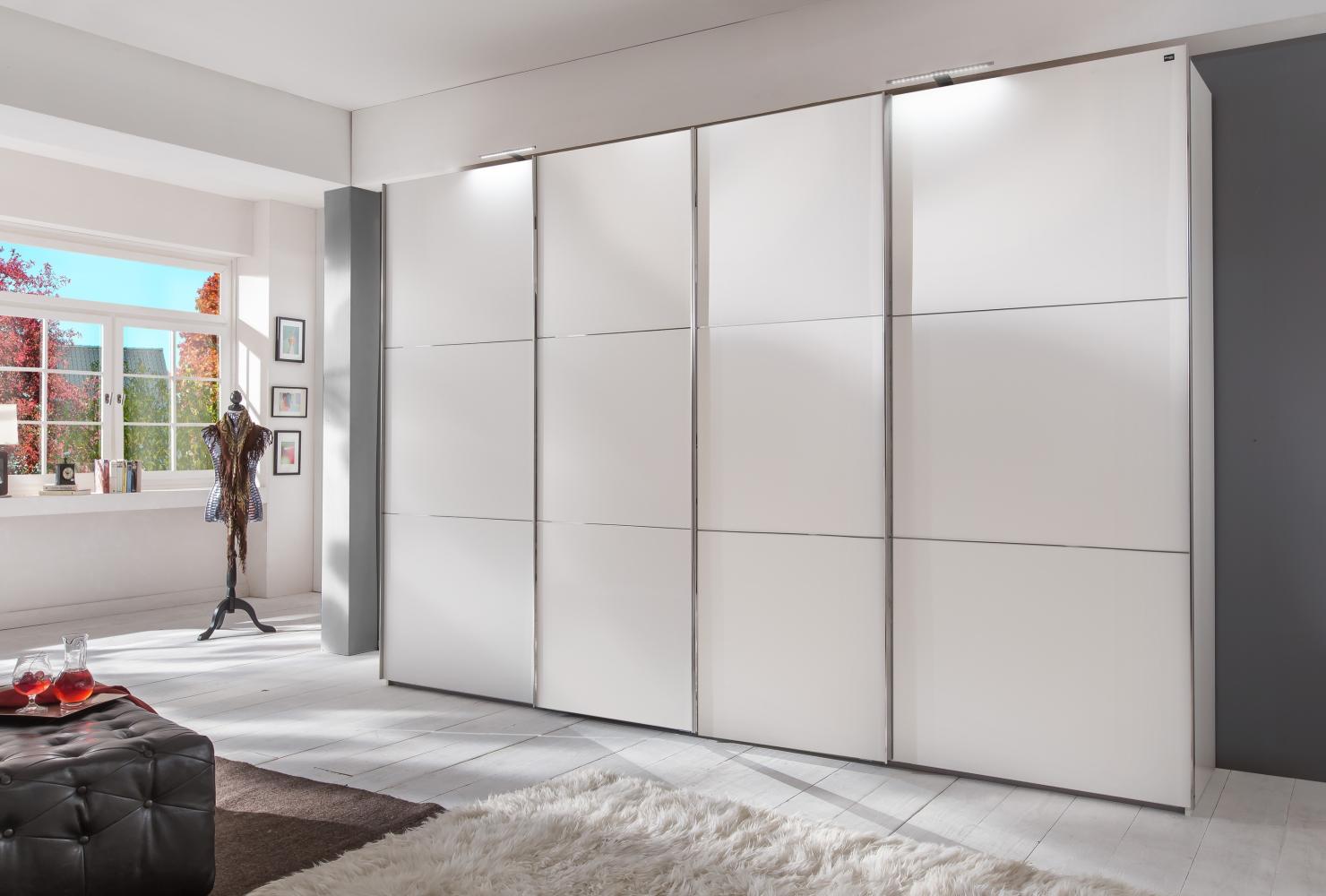 Schwebetürenschrank >ESCAPE< (BxH: 300x216 cm) in WEISS - 300x216 cm (BxH) Bild 1