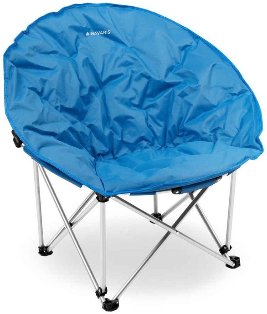 Navaris Campingstuhl Moon Chair Faltsessel rund XXL - Campingstuhl mit Tasche - div. Farben (1 St) Bild 1