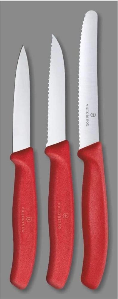 Victorinox Swiss Classic Gemüsemesser-Set, 3-tlg, Gemüsemesser Wellenschliff 8 cm, Gemüsemesser 8 cm, Tomatenmesser 11 cm Bild 1