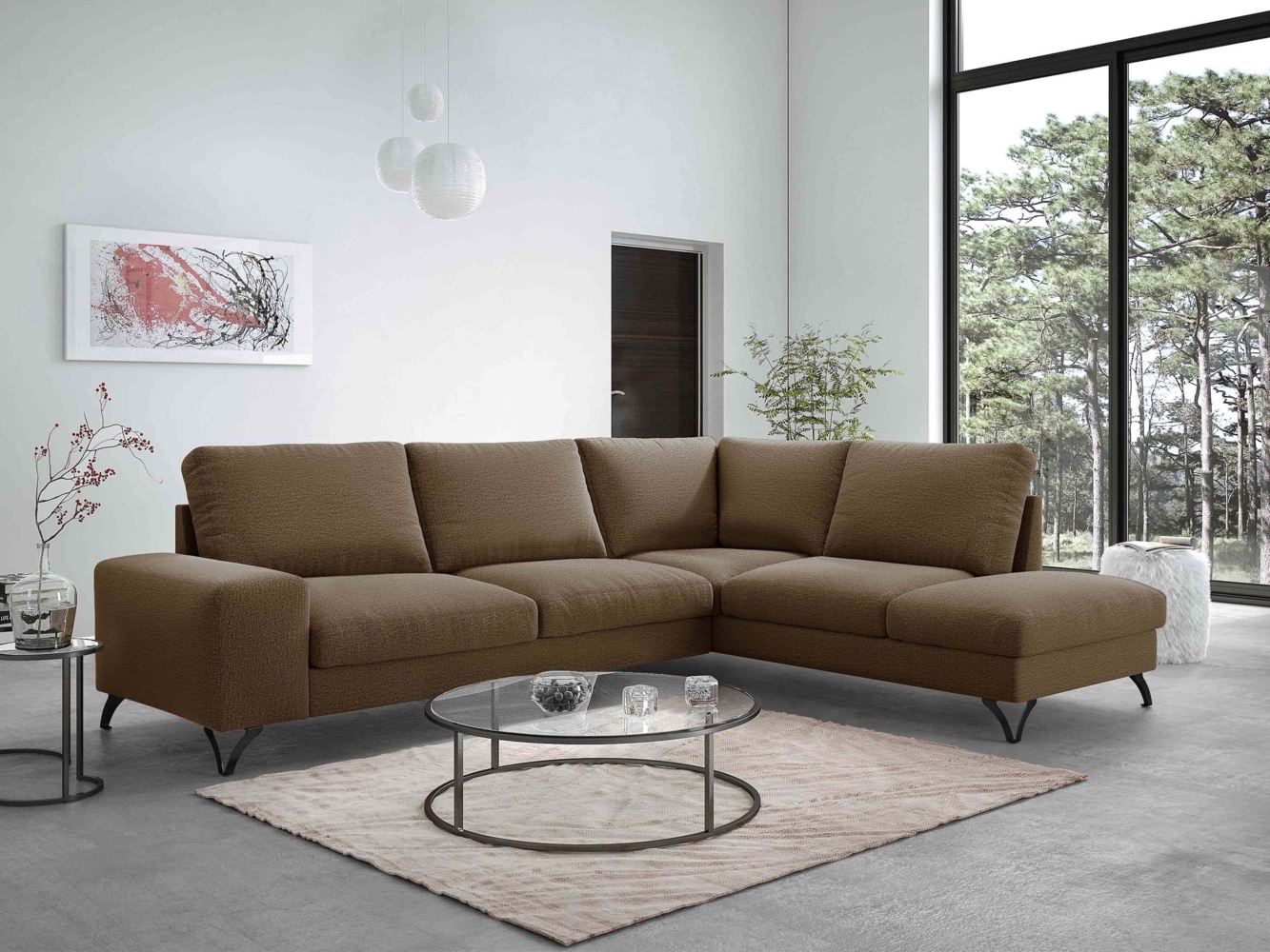 Ecksofa Oddo Bis (Farbe: Verita 28, Seite: Rechts - L4+L2F+R3F) Bild 1