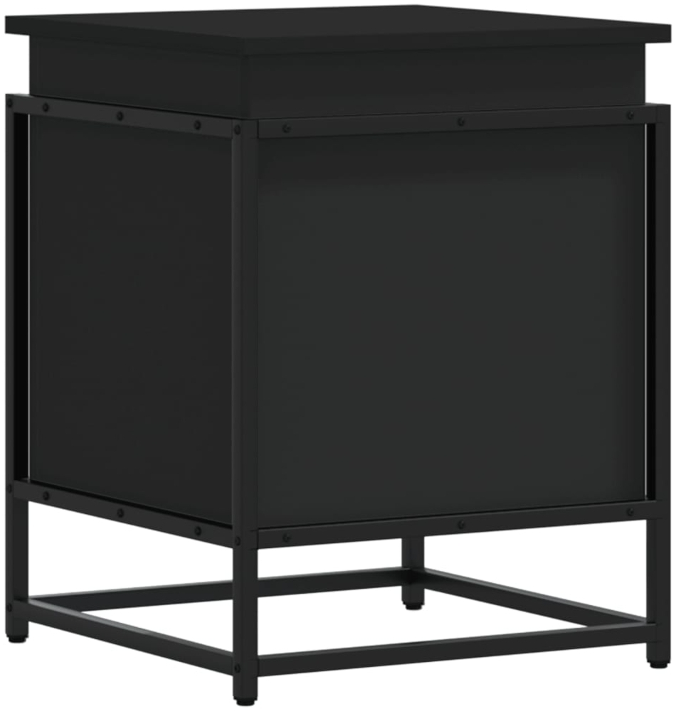 vidaXL Aufbewahrungsbox mit Deckel Schwarz 40x40x51,5 cm Holzwerkstoff 848789 Bild 1