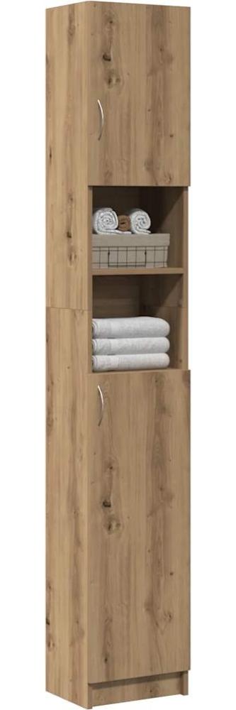 vidaXL Badschrank Artisan-Eiche 32x25,5x190 cm Holzwerkstoff 856049 Bild 1