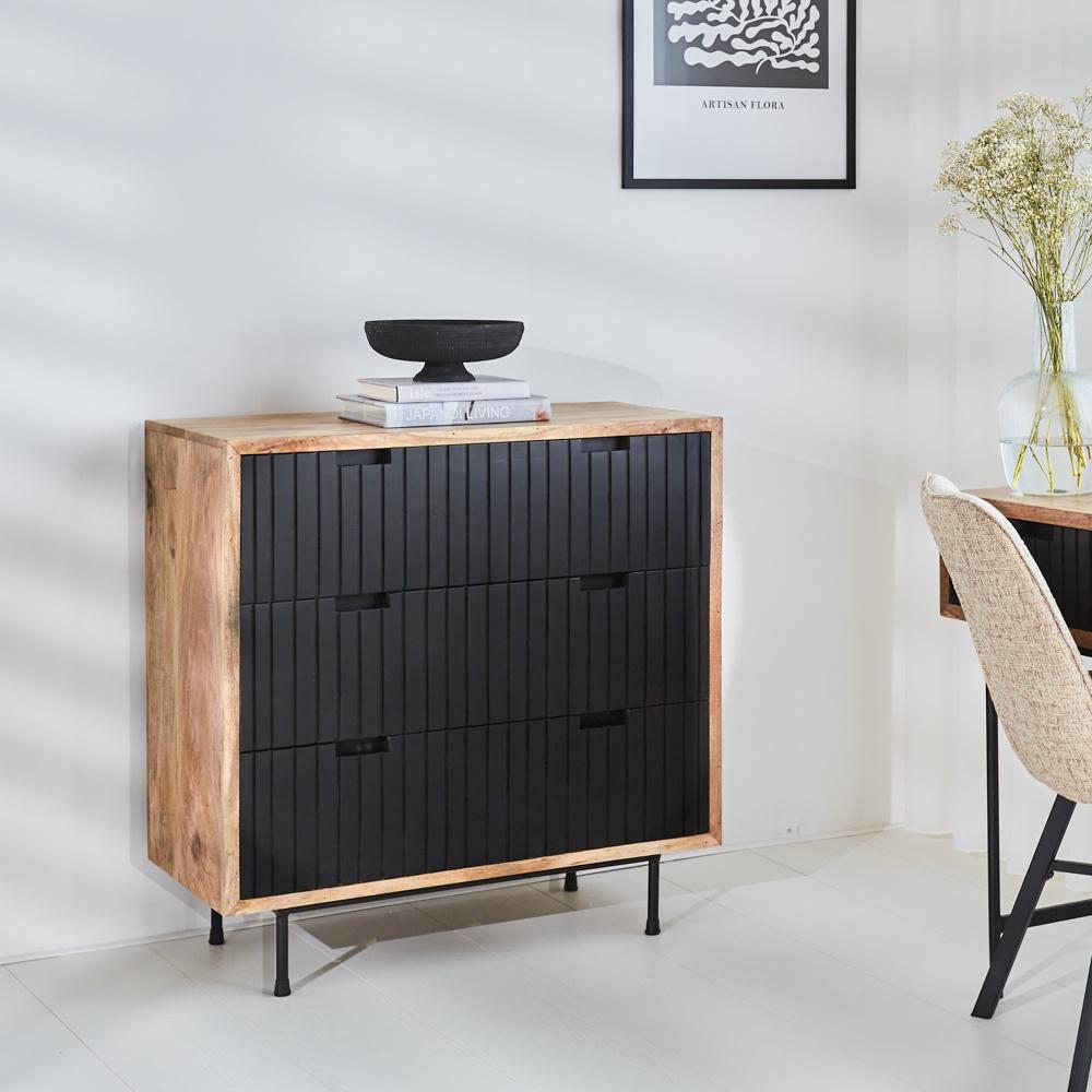Felix Sideboard Vintage Mangoholz 90x90 Bild 1