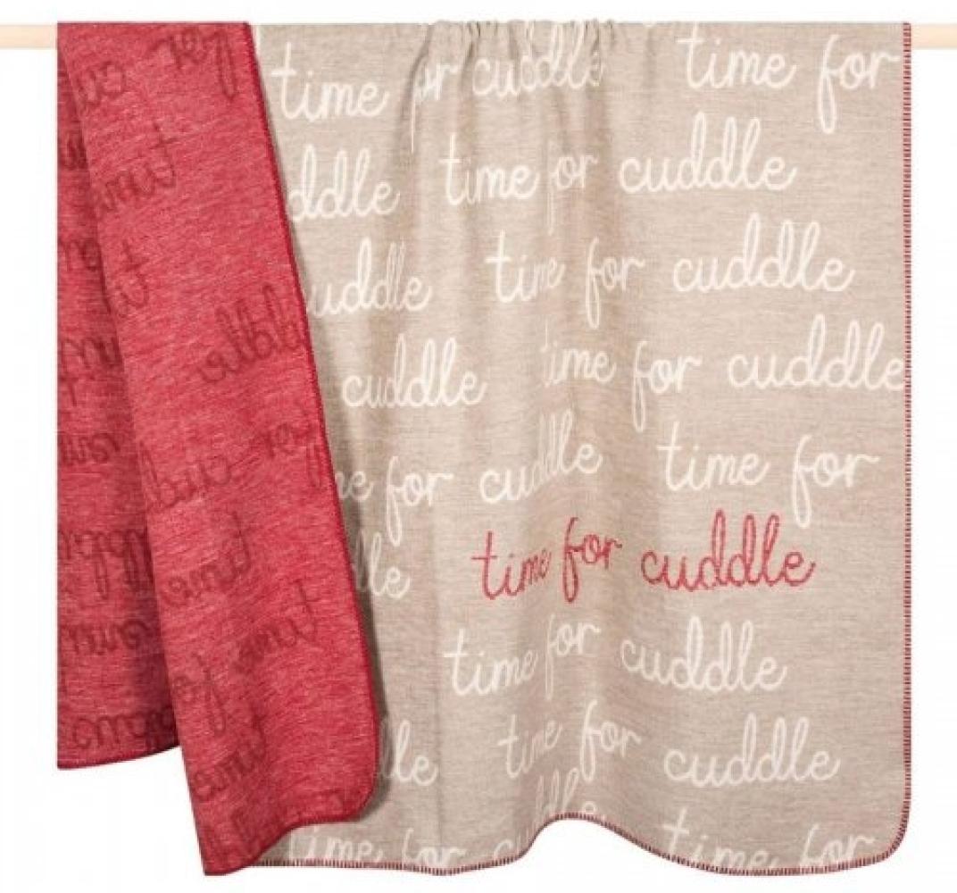 pad Wohndecke, Mischgewebe, 150x200 cm, Time for Cuddle Sand Bild 1