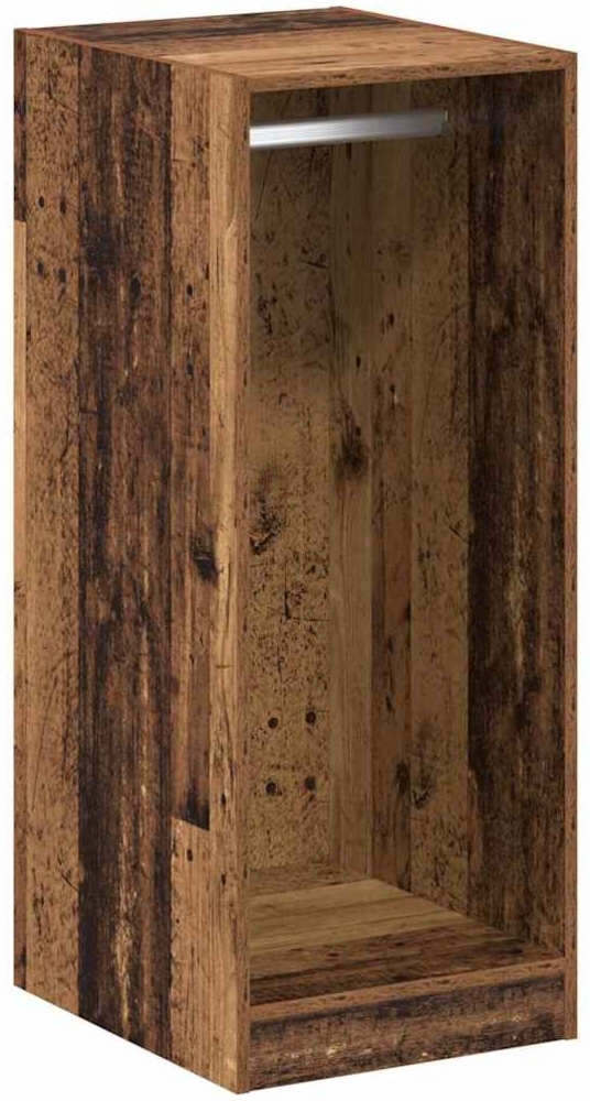 vidaXL Kleiderschrank mit Regal Altholz 41 x 48 x 102 cm Holzwerkstoff 879645 Bild 1