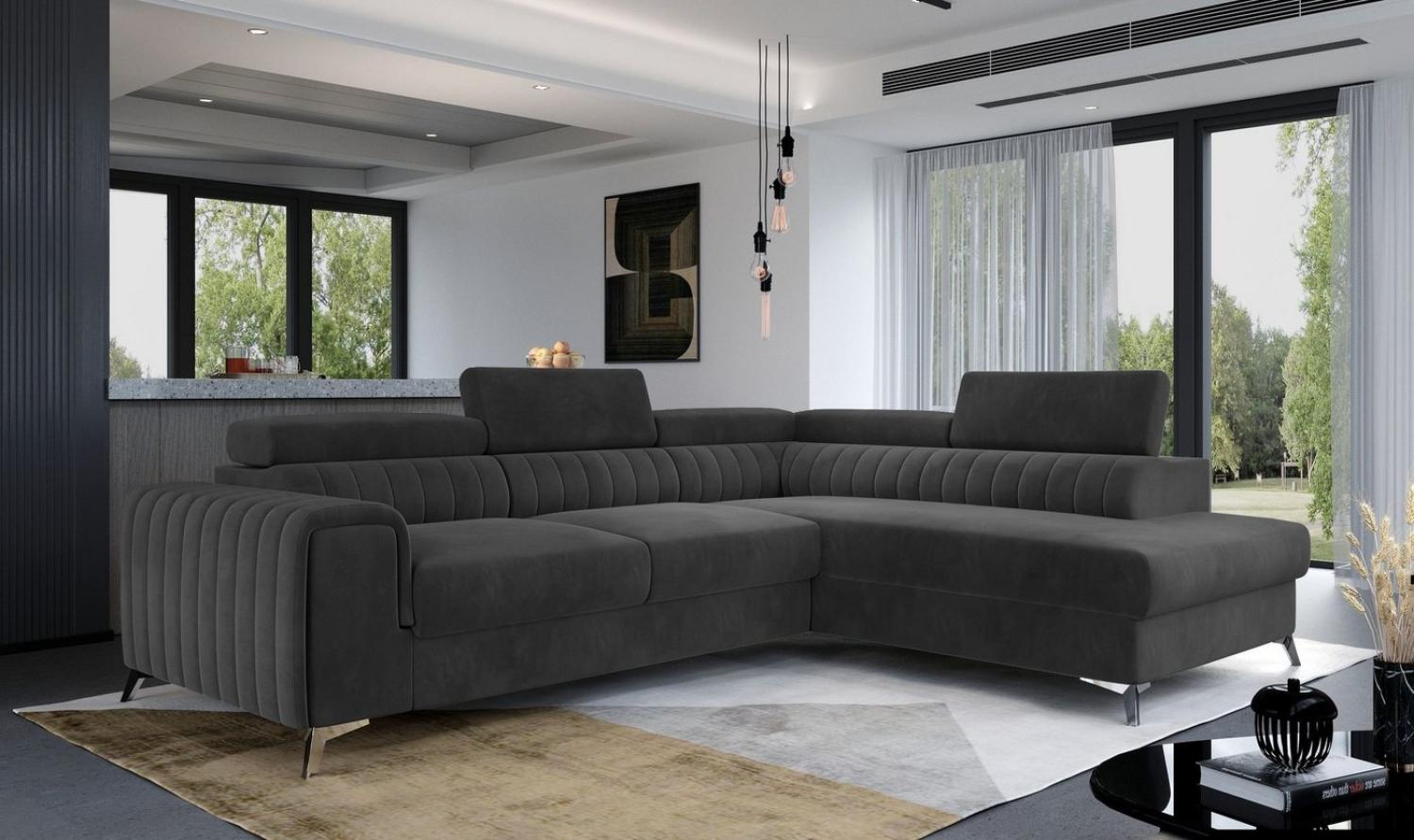 MOEBLO Ecksofa OLIVIER, mit Schlaffunktion und Bettkasten, Couch für Wohnzimmer, Schlafsofa Sofagarnitur L-Form Wohnlandschaft mit Bettfunktion, mit Schlaffunktion, mit Relaxfunktion Bild 1