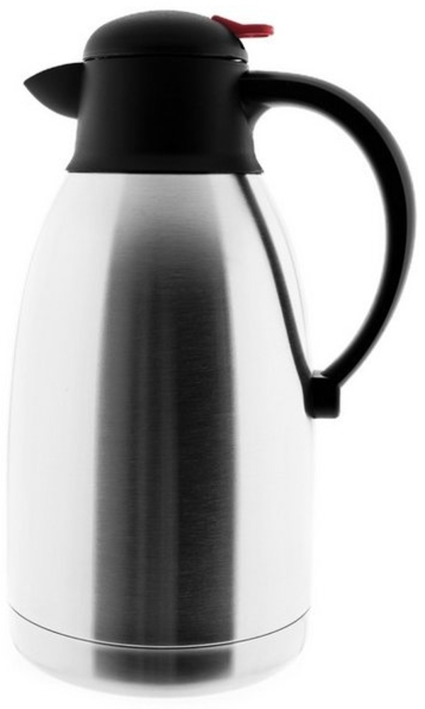 Isolierkanne 2,0L Thermoskanne in Silber aus Edelstahl Kaffeekanne Teekanne Bild 1