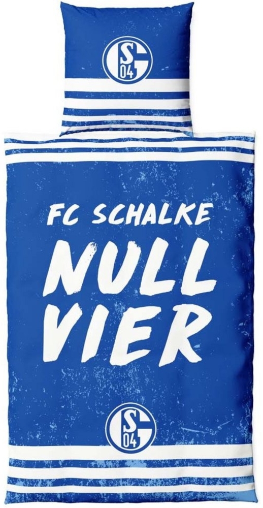 FC Schalke 04 Bettwäsche FC Schalke 04 Bettwäsche Nullvier Microfaser Bild 1