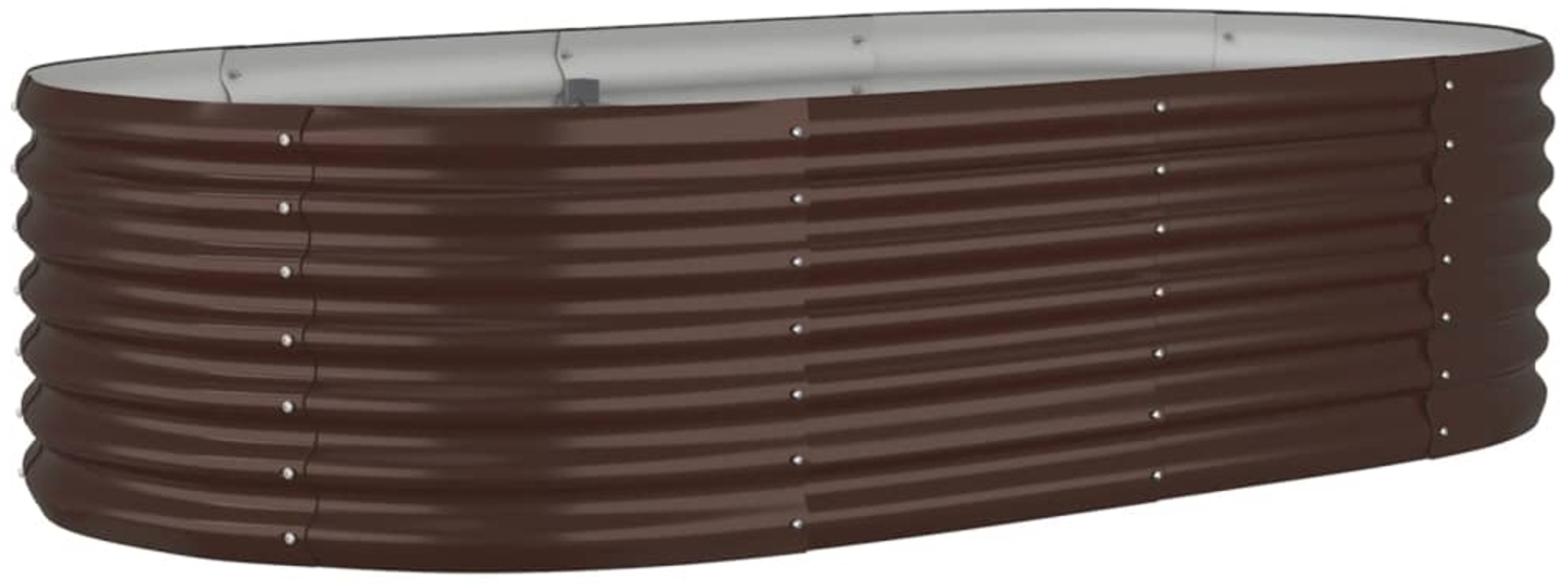vidaXL Hochbeet Verzinkter Stahl 152x80x36 cm Braun 318915 Bild 1